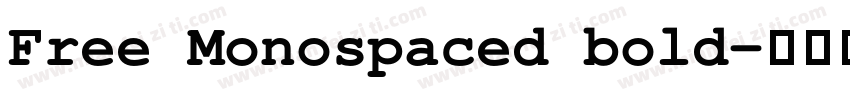Free Monospaced bold字体转换